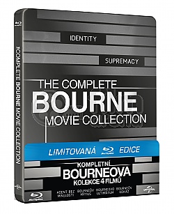 BOURNEOVA Kvadrilogie 1 - 4 Steelbook&trade; Kolekce Limitovan� sb�ratelsk� edice + D�REK f�lie na SteelBook&trade;