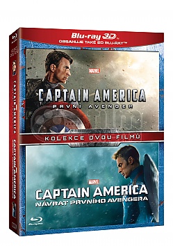 CAPTAIN AMERICA 1 + 2 3D + 2D Kolekce