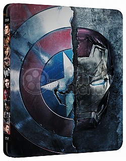 CAPTAIN AMERICA: Ob�ansk� v�lka 3D + 2D Steelbook&trade; Limitovan� sb�ratelsk� edice + D�REK f�lie na SteelBook&trade;