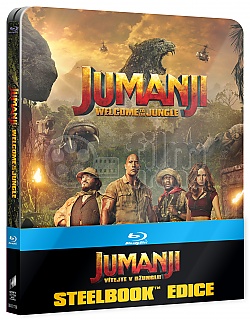 JUMANJI: VÍTEJTE V DŽUNGLI! Steelbook™ Limitovaná sběratelská edice + DÁREK fólie na SteelBook™